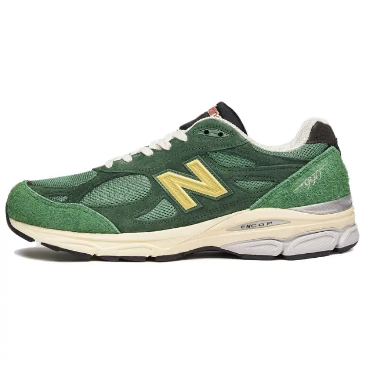 New Balance Teddy Santis X 990v3 Made In Usa Green Gold' Retro Breathable Low Top Commuter Running Shoes Men's M990GG3