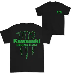 Kawasaki Racing Team T-shirt, Motorcycle Fan Gift , For Motorcycle Enthusiasts , Perfect Gift Idea For Motorcycle Lover, Classic Cotton\