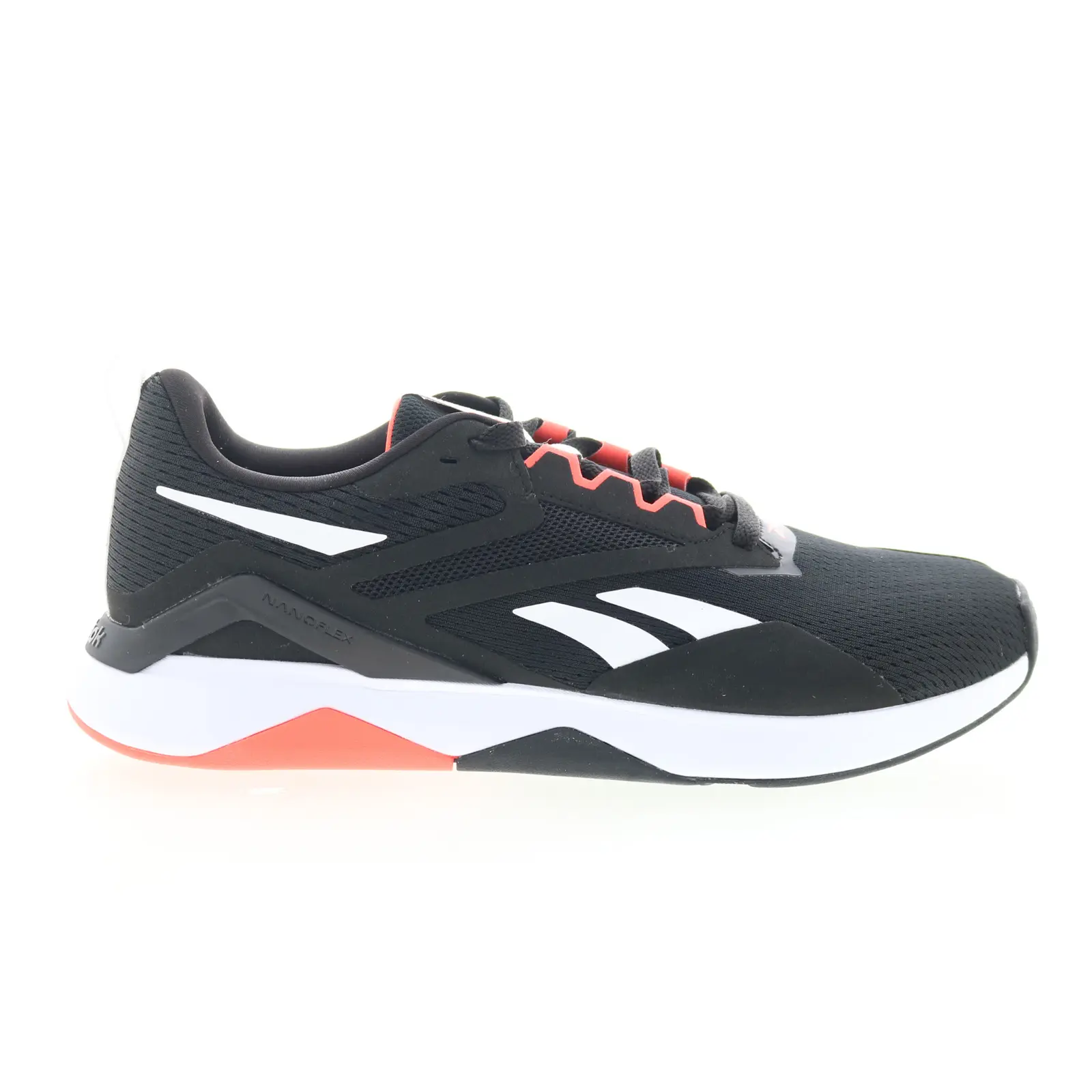 Reebok Nanoflex TR 2 Mens Black Synthetic Athletic Cross Training Shoes
