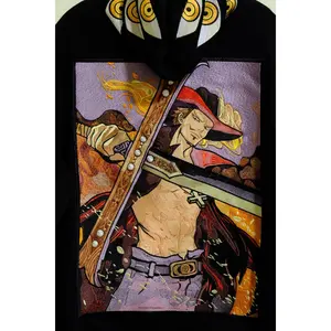 Hawk Eye Mihawk Embroidered Black Hoodie