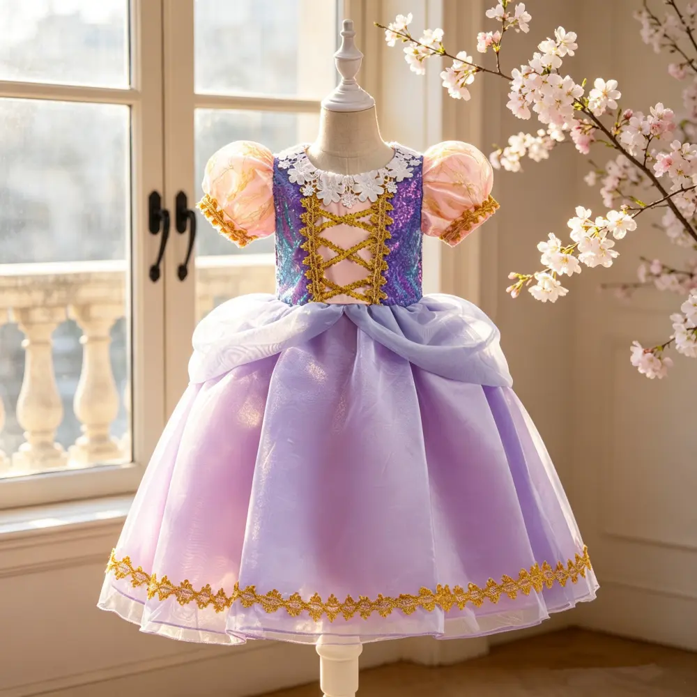 066 Baby Girls Dress Princess Dresses Kids Dress Cosplay Dress Christening Dress For Girls Kids Girls Dress Birthday Gift