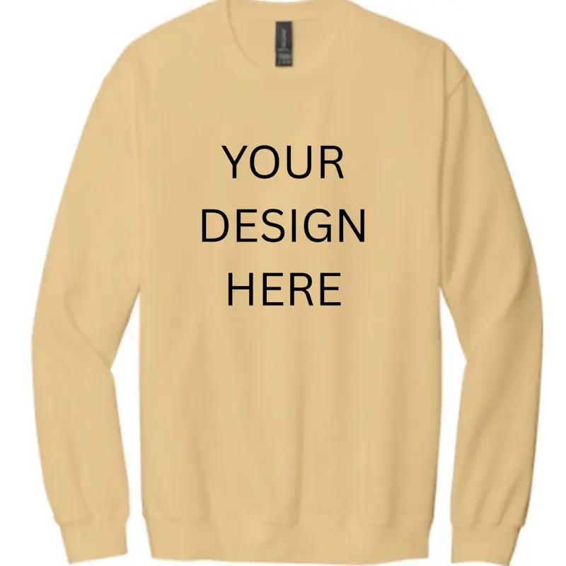 Build Your Own Gildan SoftStyle Crewneck Comfortable & Stylish Cotton Casual Personalized Sweatshirt