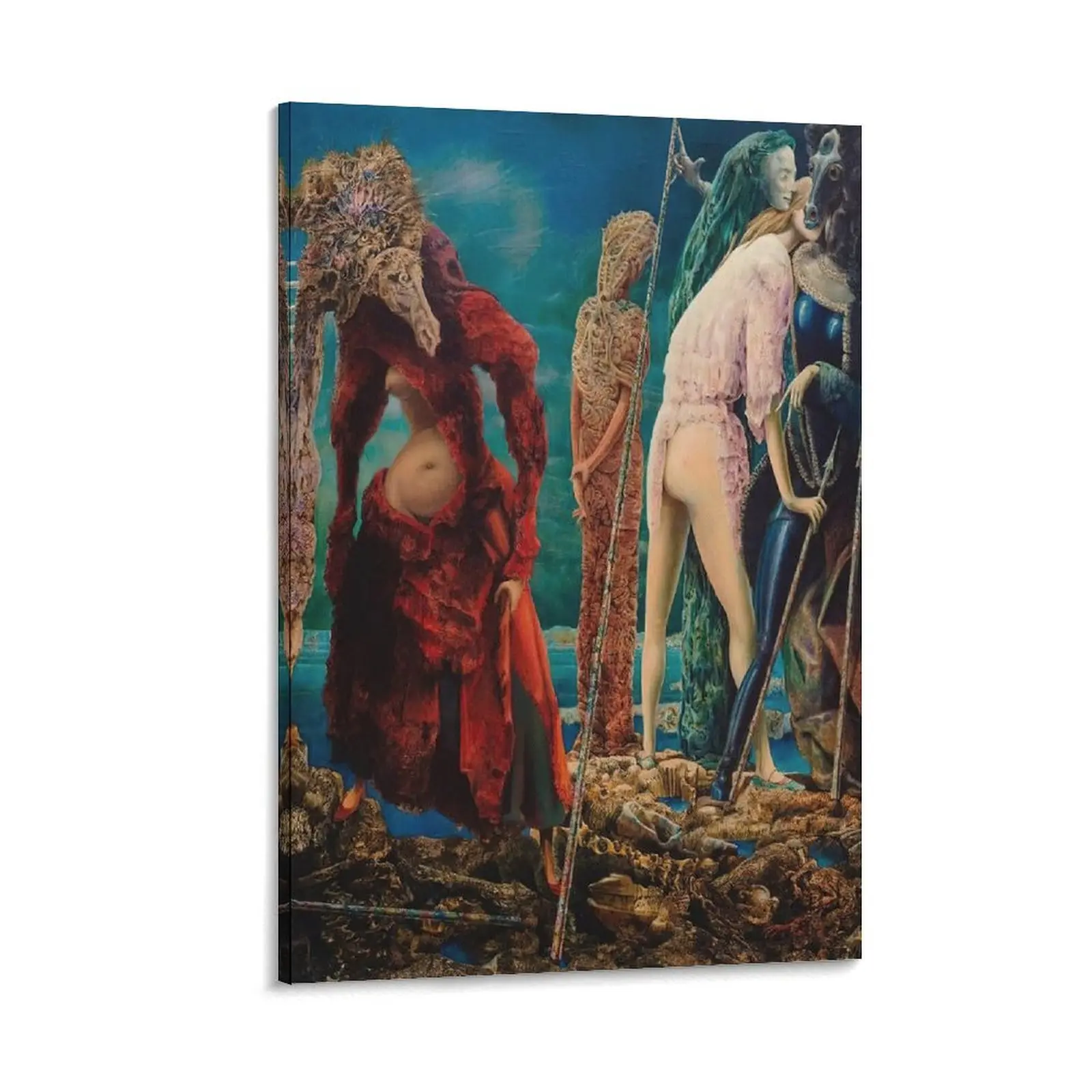 Max Ernsts The Antipope Canvas Wall Art.Modern Home Print. Artworks for Home Decor. Ideal Gift Choice. Poster Canvas Wall Art For Bedroom Decor Bar Office Room Decor Gift