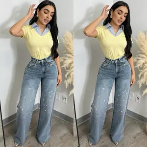 Super Flare Crystal Jeans