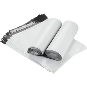 STARVAST 200 Pcs 11X14 Poly Mailers Envelopes Shipping Bags for Clothing or Soft Items, Waterproof Tear-Proof White Self Seal Postal Bags
