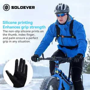 SOLOEVER Winter Gloves Unisex Thermal Warm Touch Screen Glove for Skiing Cycling Running Driving Hiking Walking Texting Freezer Work Gardening Daily Activities