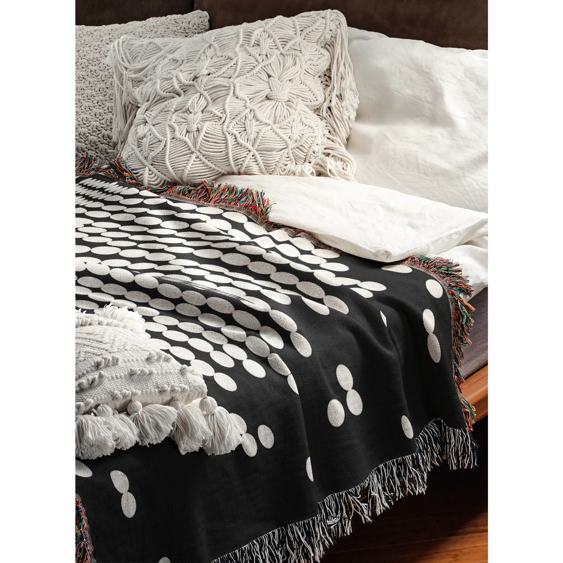 Pearls Woven Throw Blanket