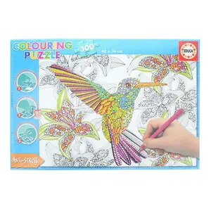Hummingbird 300 Piece Coloring Jigsaw Puzzle