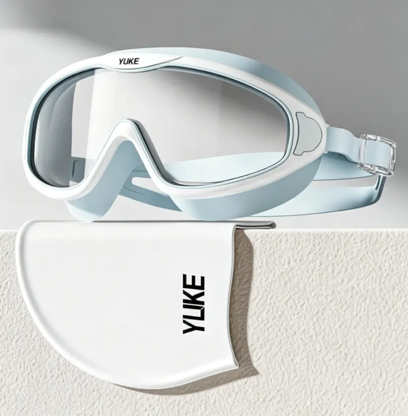 Professional HD Swim Goggles — Waterproof, Anti-Fog, Large-Frame Eyewear for Men and Women — Swimming, Diving, and Training Gear