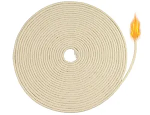 32.8 Ft Oil Lamp Wicks, Round Cotton Replacement Wicks, Braided Round Candle Wicks for Kerosene Alcohol Lamp Candle Making(4 mm/0.16 inch