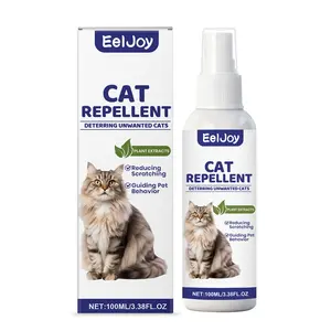 Cat Repellent Spray Indoor Outdoor Use, Prevents Cat Scratching Furniture, Plant Scented Spray, Deterrent for Cats