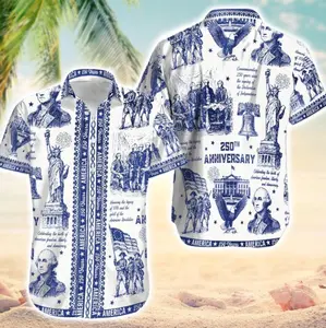 250 Years Of Freedom Hawaiian Shirt, America 250th Anniversary 1776–2026
