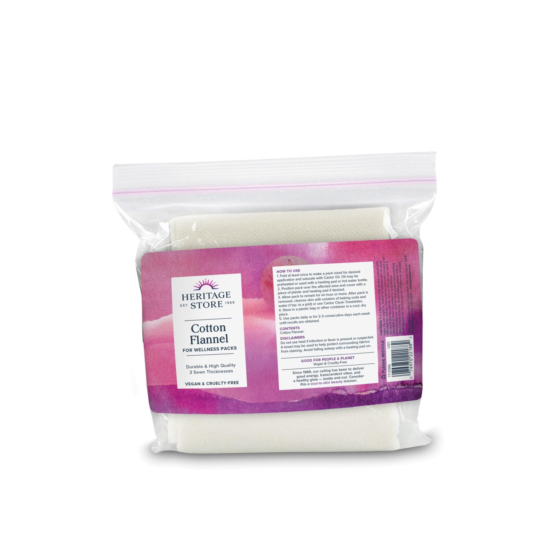 Wool Flannel for Castor Oil