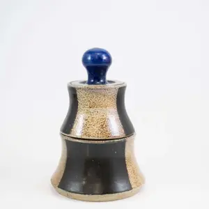 Medium Stacking Checkboard Canister
