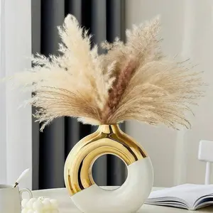 Elegant Ceramic Flower Vase with Four Color Options, Durable Home Decor Container, Perfect for Gift Giving, Beautiful Design