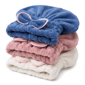 3-Pack Hair Towel Cap - Frizz-Free Absorbent Hair Turban for Curly & Long Hair Care for Women