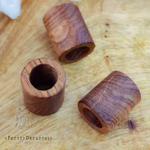 Extra Large Brazilian Rosewood Dreadbead