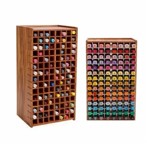 120-Pen Holder Organizer, Creative Desk Storage Rack, Multi-Hole Marker Pen Tray, Office Supplies Box, Colorful Pencil Stand