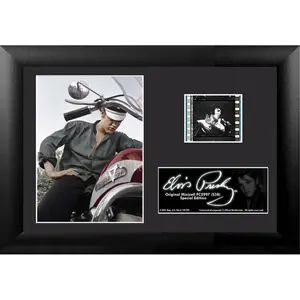 212 MAIN Elvis Presley Minicell Film Cell Photo - 7x5 in Rectangular MDF Frame (USFC5997 S38 Model) with Easel Back, Baby & Maternity Room Decoration