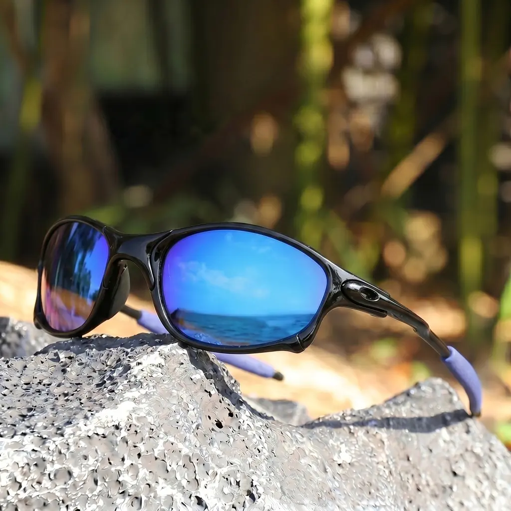 Polarized Wraparound Sports Sunglasses for Men & Women – UV400 Blue Mirror Lens Outdoor Eyewear for Cycling, Running, Fishing and Driving