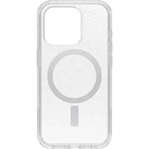 iPhone 15 Pro (Only) Symmetry Series Clear Case - Stardust (Clear/Silver), Snaps to MagSafe, Ultra-Sleek, Raised Edges Protect Camera & Screen