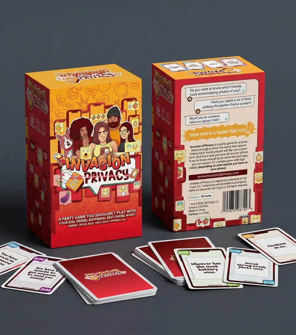 Invasion of Privacy - Adult Party Card Game for anyone brave enough to share their phones