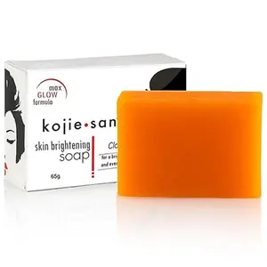 Kojie San Skin and Body Brightening Soap - Original Kojic Acid, Dark Spot Remover Soap Bar with Coconut & Tea Tree Oil- 65g x 1 Bar