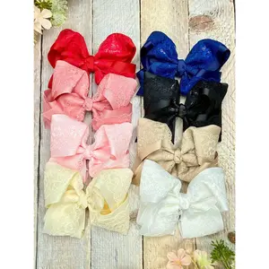 4.5" Chantilly Lace Classic Hair Bow | Clip or Headband