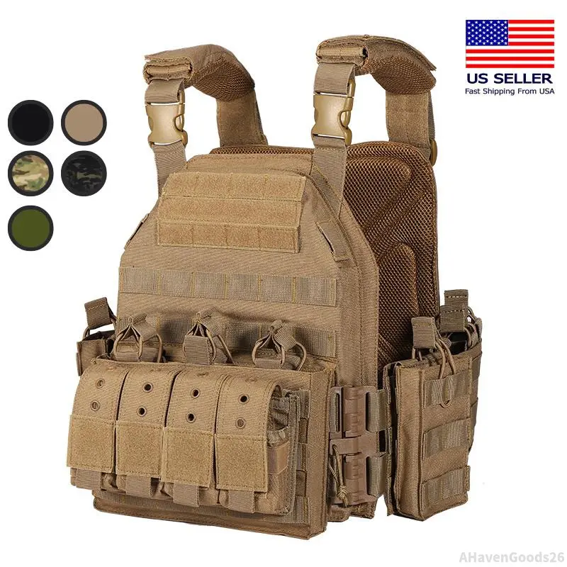 Tactical Chest Vest - First/Third Generation, Quick Release, Laser Cut, Adjustable Gear, Outdoor Protective Vest, AHavenGoods26H1HomeFixMart Tool Organizer