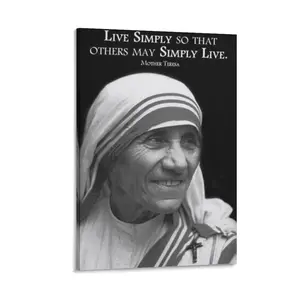 Mother Teresa Quotes - Poster Inspirational Quotes Canvas Poster Canvas Poster Bedroom Decor Sports Landscape Office Room Decor Gift Frames Wall Ornaments Artistic Decoration Photo Print Frame-.