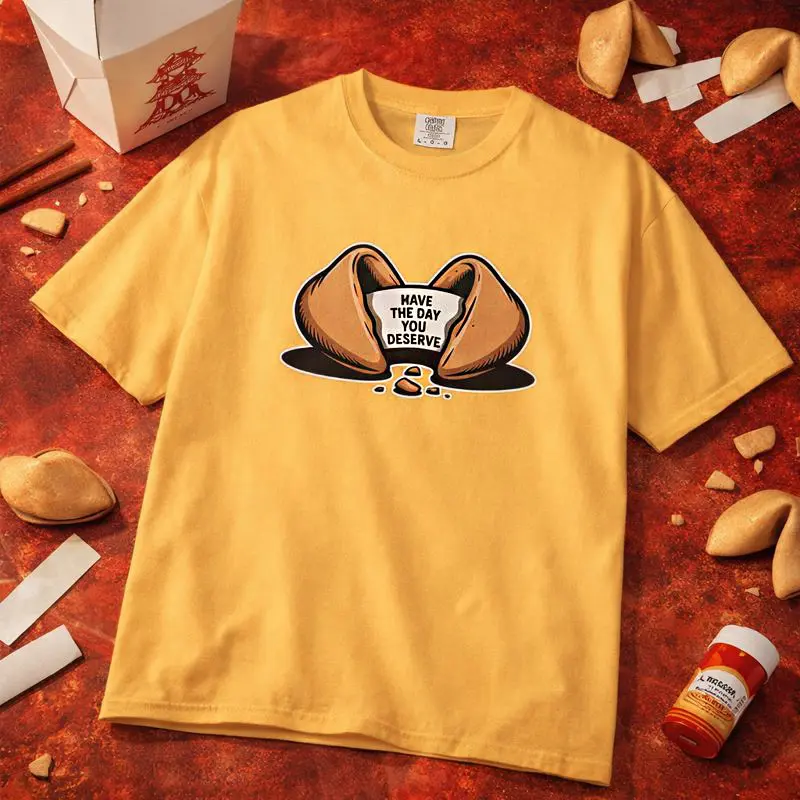 Have The Day You Deserve Fortune Cookie Tee – Sarcastic Humor T-Shirt