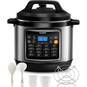 16 in 1 electric pressure cooker instant multi cooker olla de presion nonstick pot yogurt maker rice cooker slow cooker saut steamer 8 quarts stainless steel