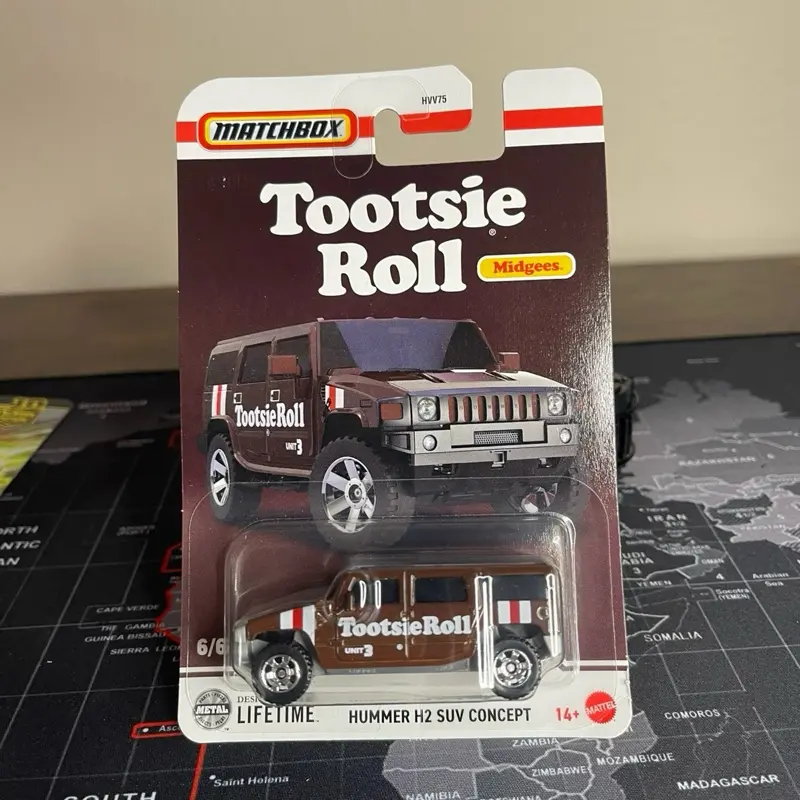 Matchbox Tootsie Roll Hummer H2 SUV Concept Vehicle, 6/6 Collection Piece