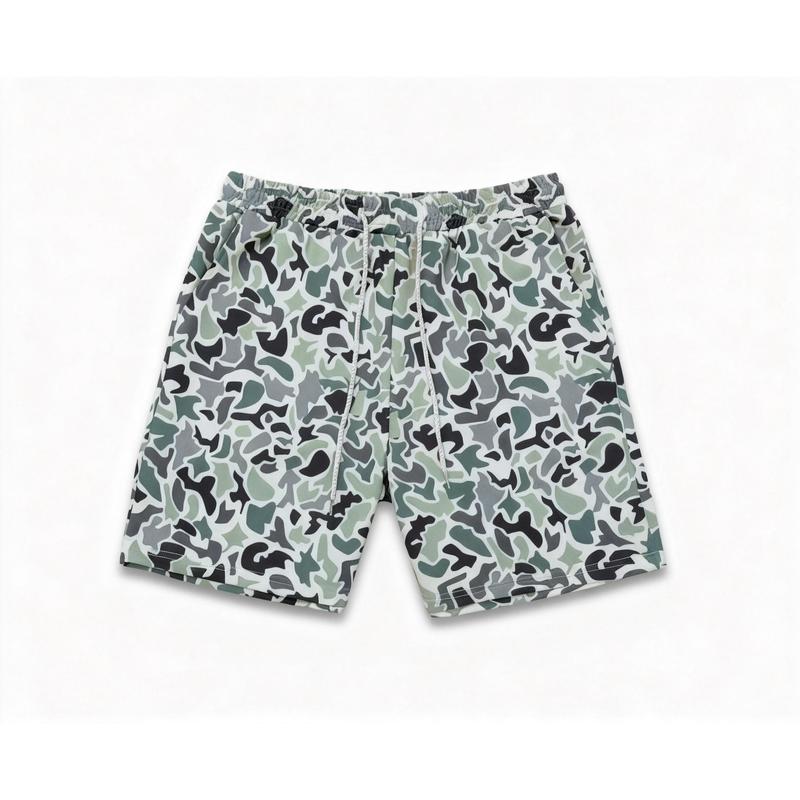 Men's camo Print Shorts, Regular Fit Casual Street Shorts For Summer, Men's Bottoms For Daily Wear,Man‘s daily shorts