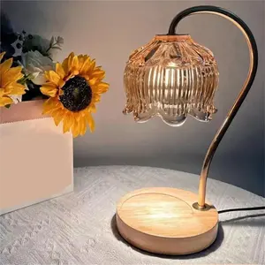 Dimmable Timer Candle Warmer Lamp,Flower Candle Warmer Lamp, Electric Fragrance Lamp, Perfect Birthday Christmas Housewarming Gift