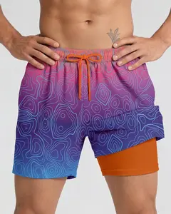 ABSECAI Men's 2-in-1 Swim Trunks,Compression Liner 6",Quick Dry,Double Pockets,TikTok Trend,quick dry swim truk eeshorts,clothing shorts,streetwear,stylebeach swimminng,Shorts for Summer,graphic shorts