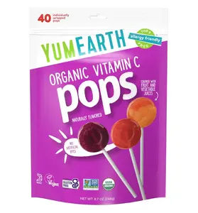 YumEarth Organic Vitamin C Pops Variety Pack, 40 Fruit Flavored Favorites