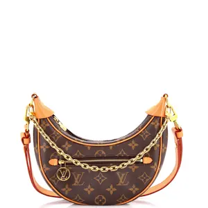 Pre-owned Louis Vuitton Canvas Coated Shoulder Bags Loop Handbag Monogram Canvas by Rebag