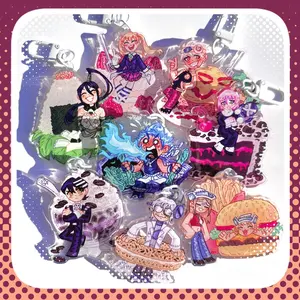 Soul Eater Food Keychain Acrylic Charms, Cute, Durable, And Perfect For Bags, Keys, Or Gifts. Great For Daily Use Or As Thoughtful Little Gifts For Your Friends And Yourself.