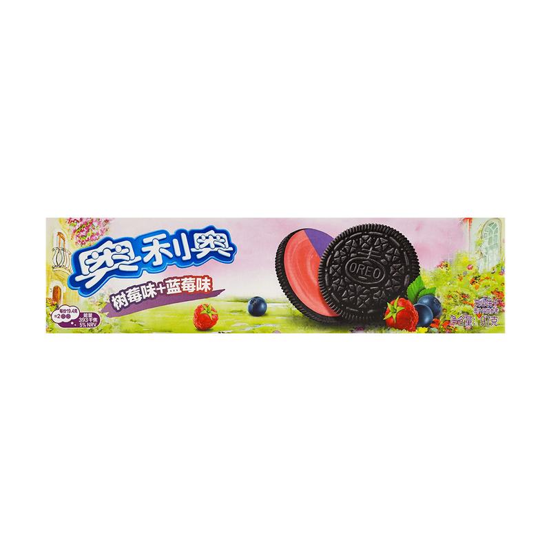 OREO [4Packs]Oreo Chocolate Sandwich Cookies, Grape&Peach/Blueberry&Raspberry/White Peach/Birthday Cake, 3.42oz/Pack