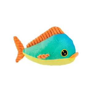 BARK Maggie Mahi Pet Plush Toy W/ Squeaker - Good for De-Fluffers