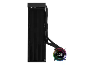 Lian Li Hydroshift II 360 Liquid CPU Cooler - Flexible Slide-Tube Clamp Coolant Pathway - 2.1 IPS LCD Screen - 3 Control Mode - Fits Most PC Fans - LGA 1851/1700, AMD AM5/AM4 - Black (HS2LCD36B)