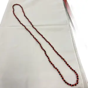 Elegua Bead Necklace Red and Black - Stylish and Trendy