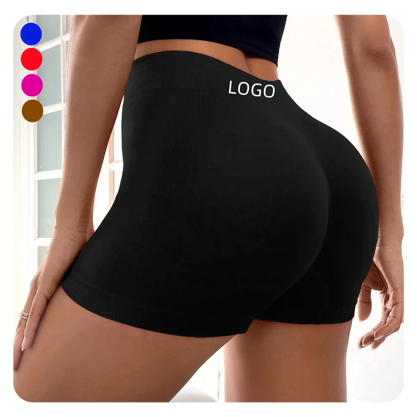 Scrunch Butt Fitness Pants Gym Clothing Seamless Women High Waist Booty Workout Shorts Sports Shorts