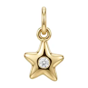 Star Mini Charm With Diamond