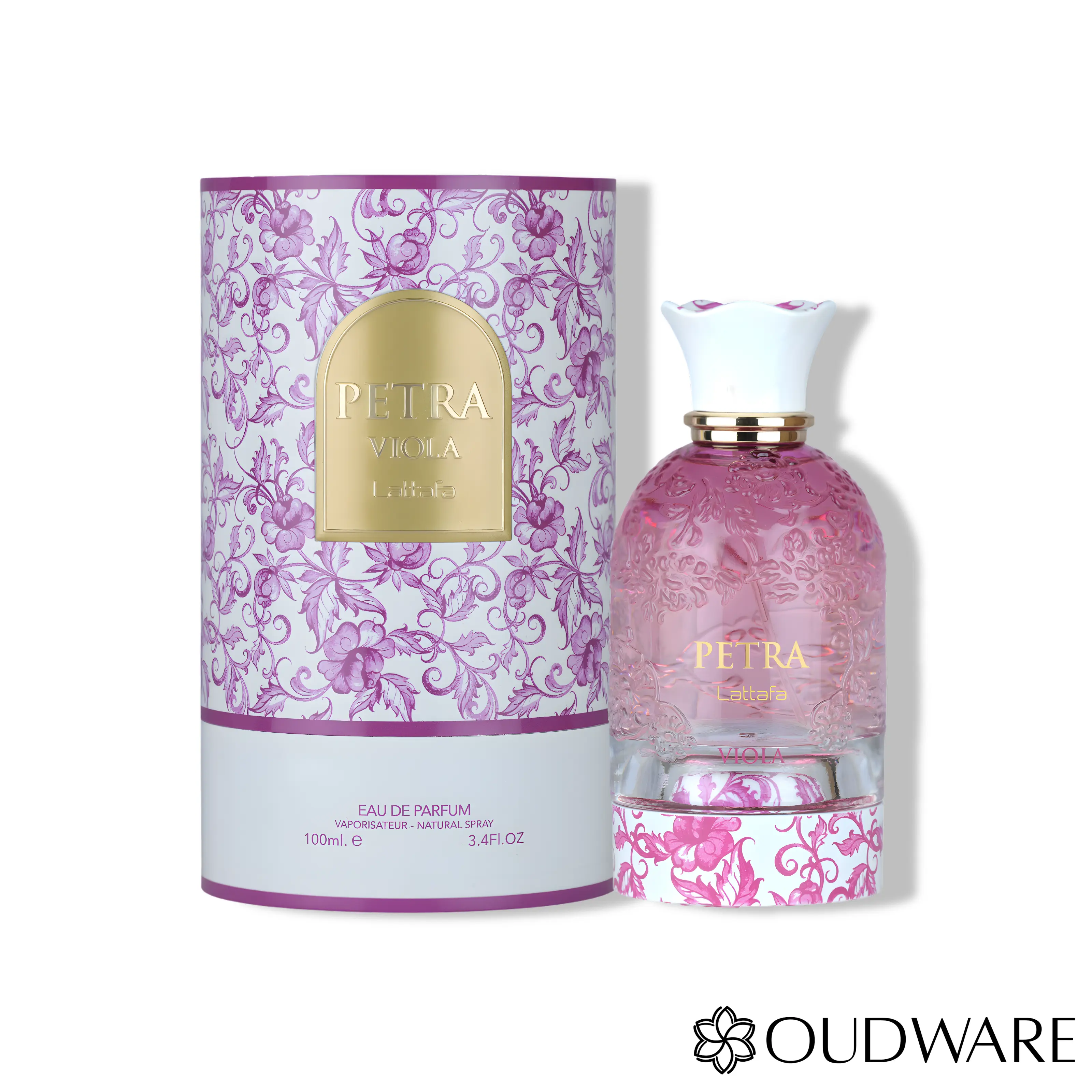 Lattafa Petra Viola Eau De Parfum 100ml (3.4oz) - Long Lasting Womens Fruity Gourmand Perfume