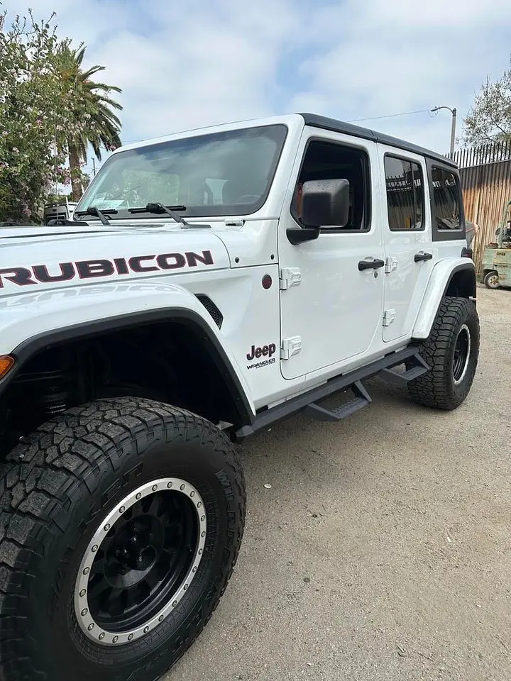 18-ON Jeep Wrangler 4DR JL Off Road Style Powder Coat Running Boards, Automotive Exterior Towing & Winch Accessory Step Bars