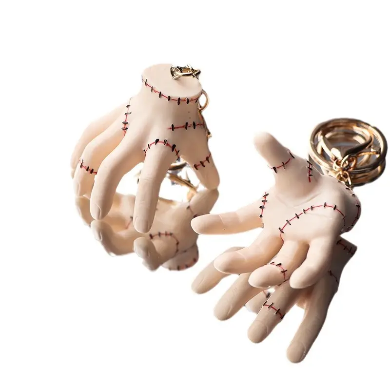 Gothic Hand Keychain Halloween Edition Horror Pendant Accessory