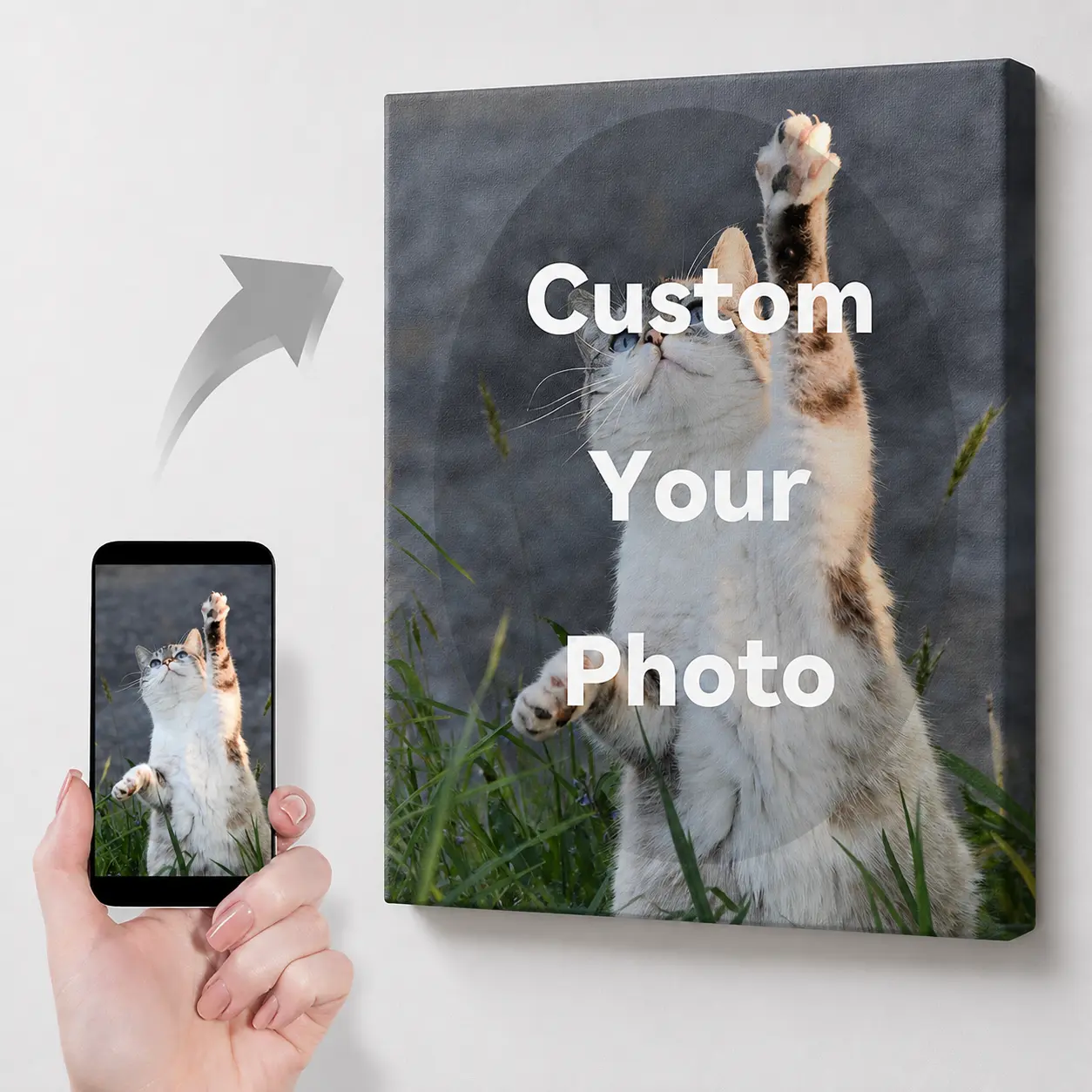 Custom Photo Canvas Prints, Personalized Framed Wall Art with Your Photos for Family, Pet Portraits, Weddings, Anniversaries, Engagements & Keepsake Gifts