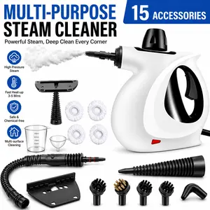 2026 Handheld Spray Bottle Steam Cleaner, Comes with 15 Accessories and Safety Lock, High-Powered Multifunctional High-Pressure Steam Cleaner, Suitable for Kitchen, Bathroom, Windows, Floors, Furniture, and Various Household Appliances